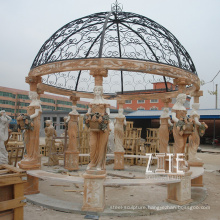 Professional carving outdoor stone gazebo